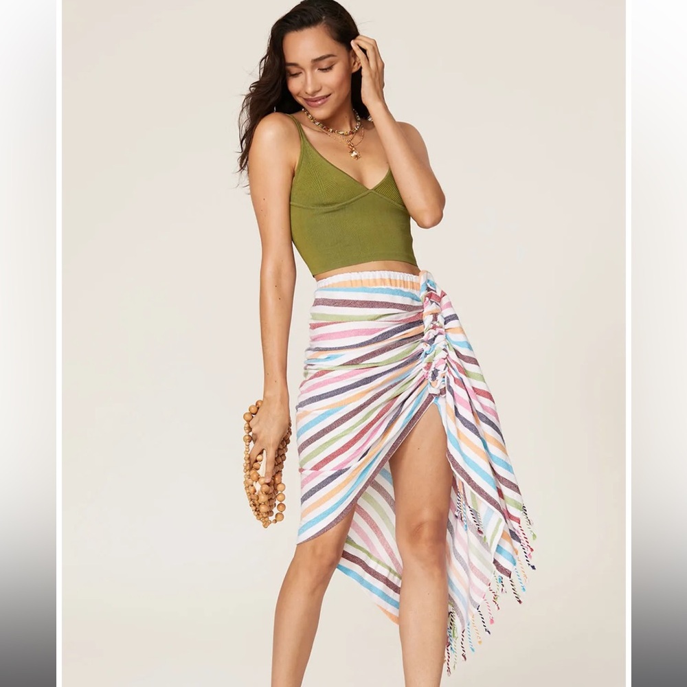 Just Bee Queen Tulum Striped Skirt Size XS